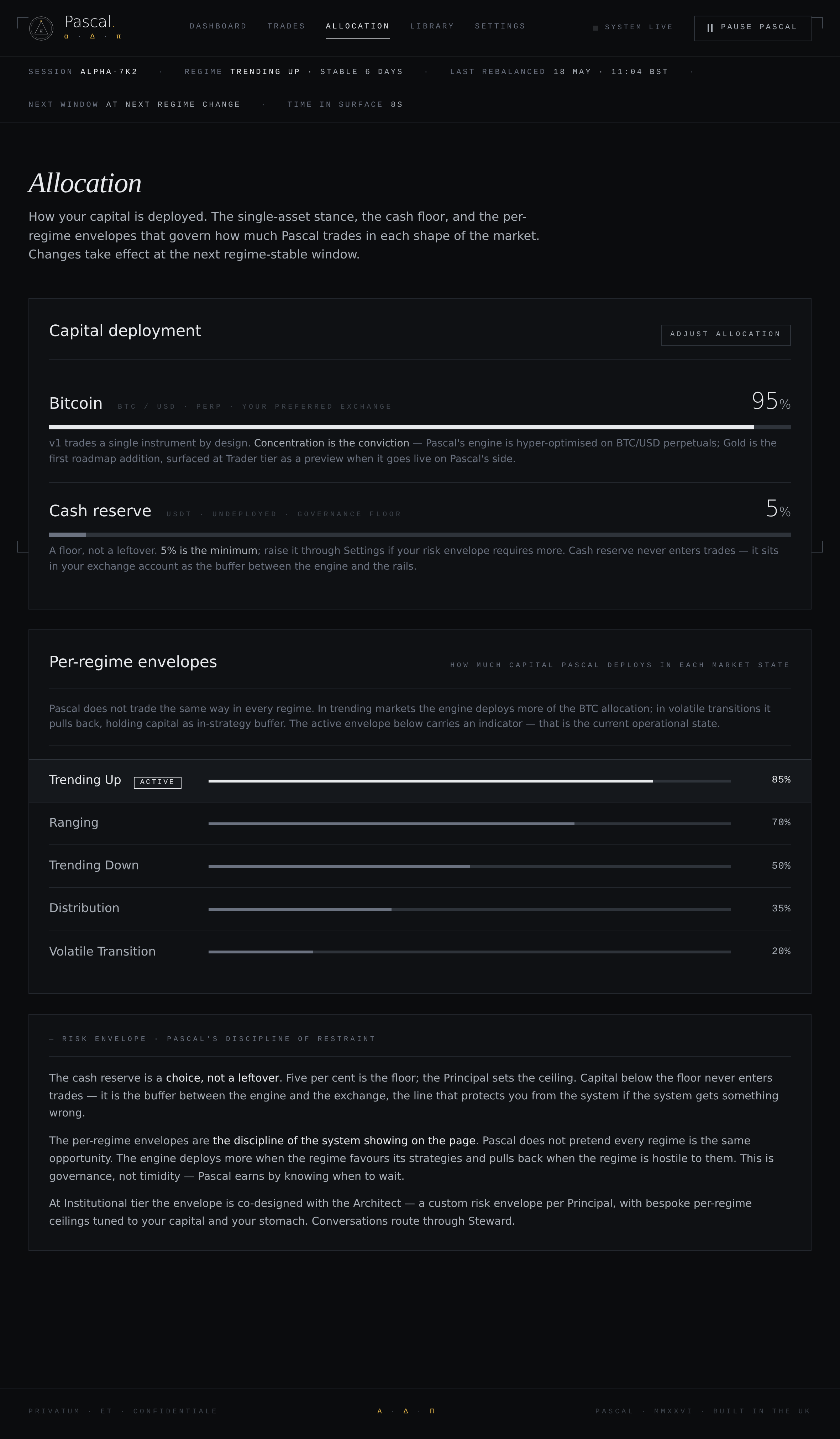Pascal App · Allocation